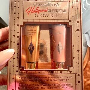 Charlotte Tilbury Hollywood Superstar Glow Kit - Gold and Peach NEW